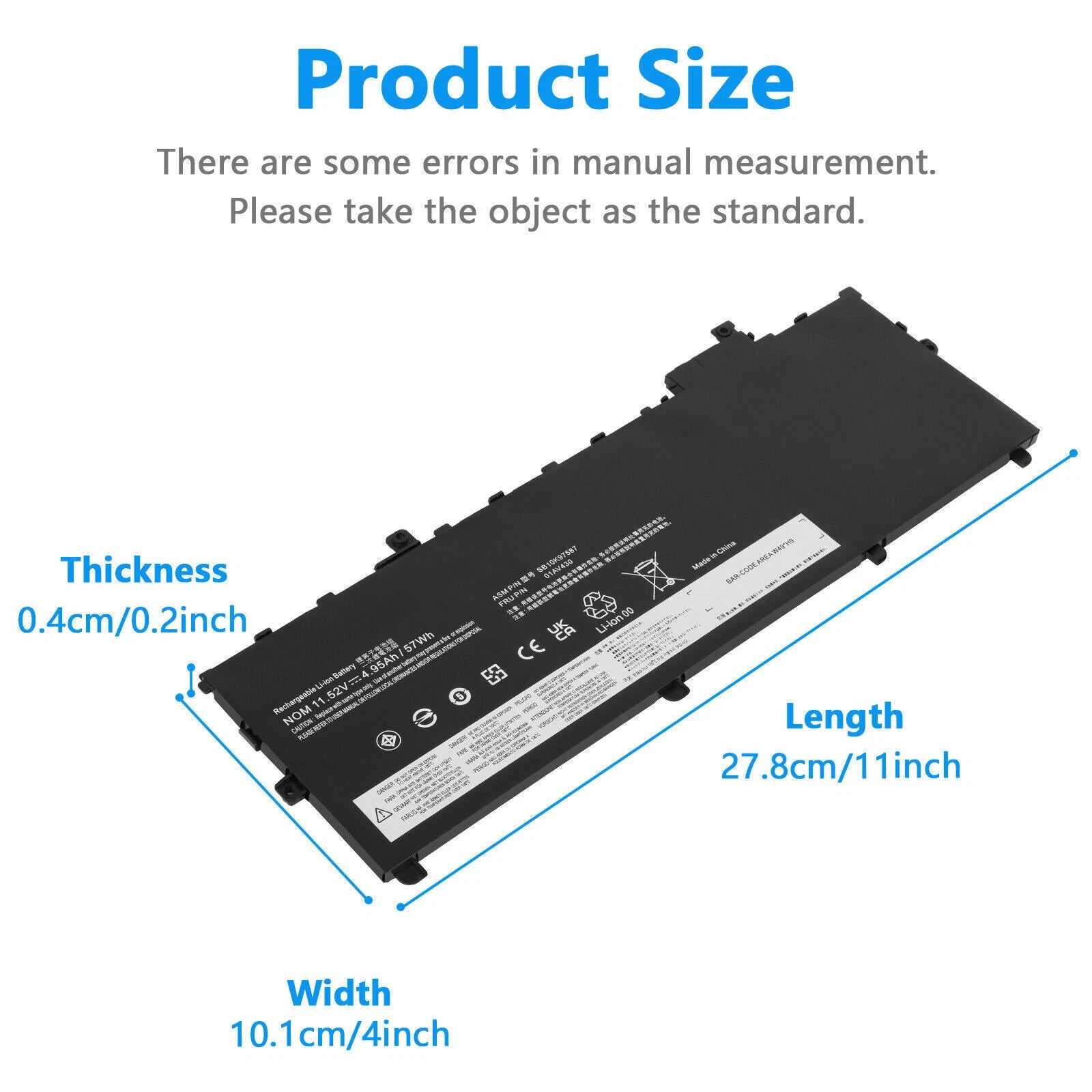 ??LOT 01AV430 01AV494 01AV429 Battery For Lenovo ThinkPad X1 Carbon 5th/6th Gen