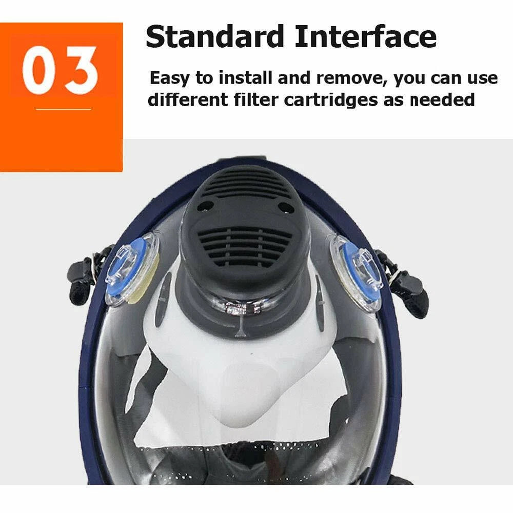 Full Face Respirator 15 in 1 Gas Mask For Spraying Painting Chemicals Safety
