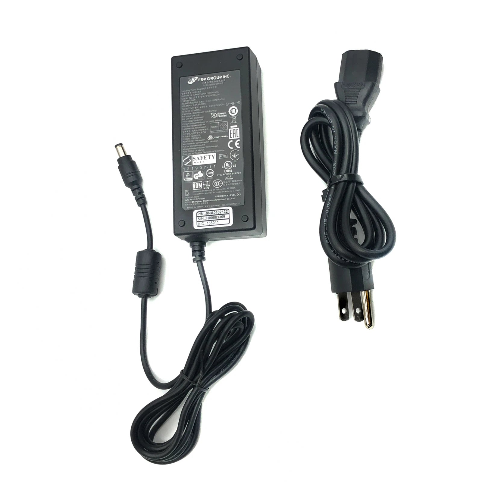 NEW Genuine FSP FSP040-RHAN2 AC/DC Switching Power Adapter 12V 3.33A 40W - 5.5mm