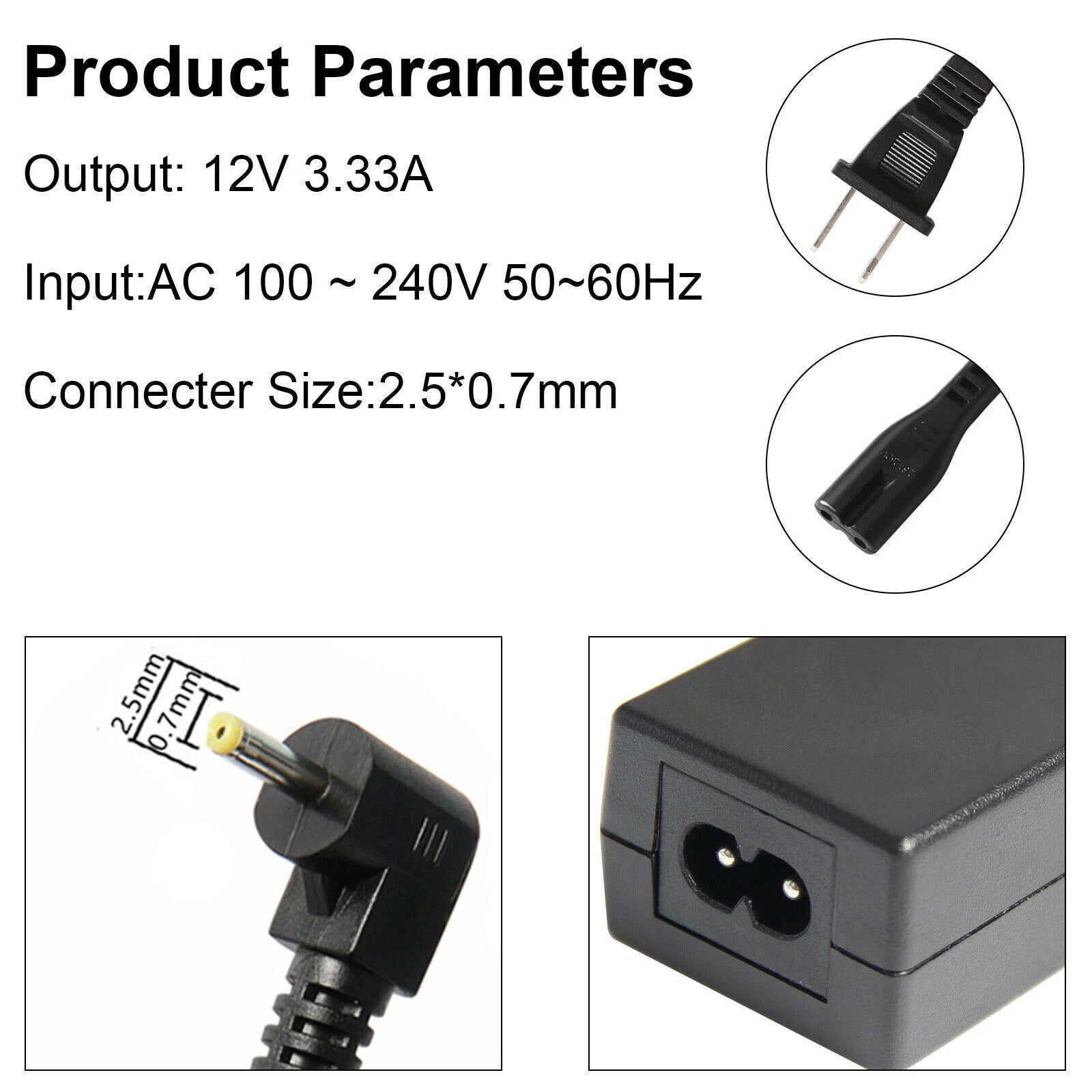 40W 12V3.33A Adapter Charger FOR Samsung Chromebook xe500c13 XE500C12 PA-1250-98