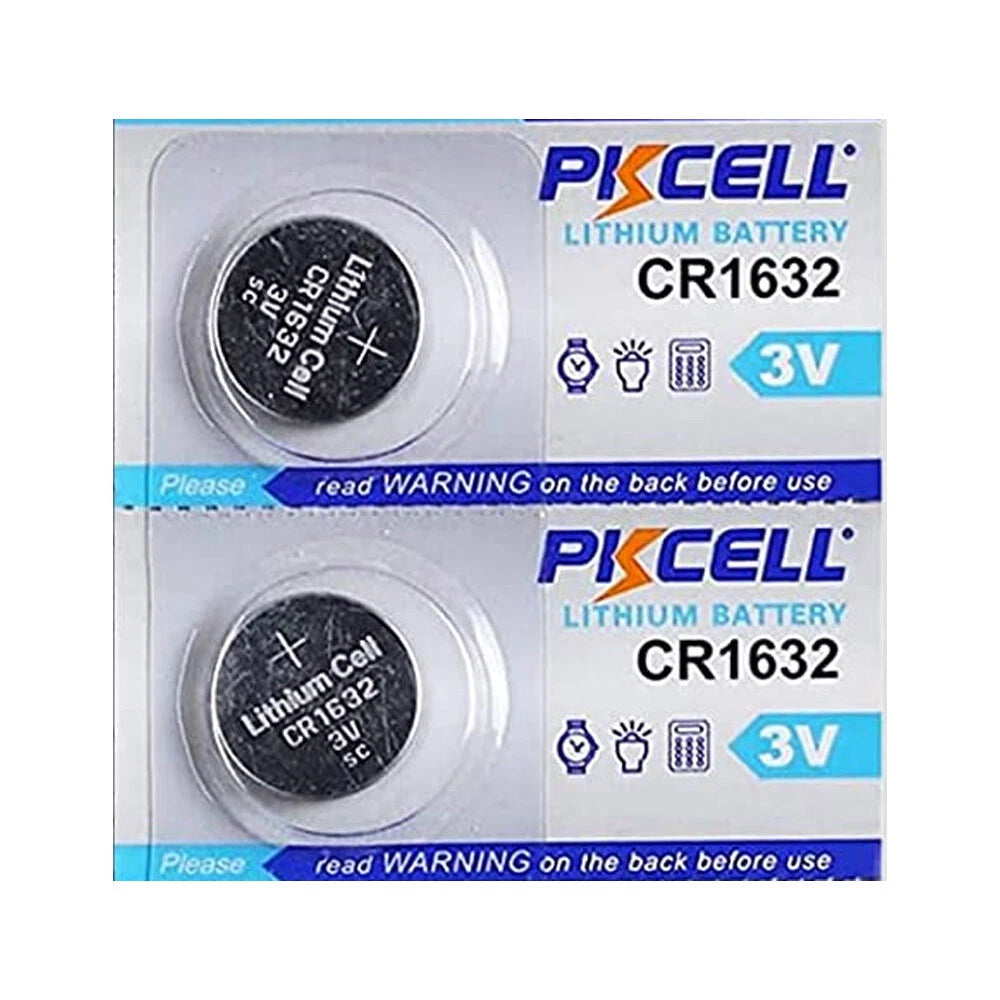 4 PCS PKCELL CR1632 ECR1632 1632 3V Lithium Coin Batteries