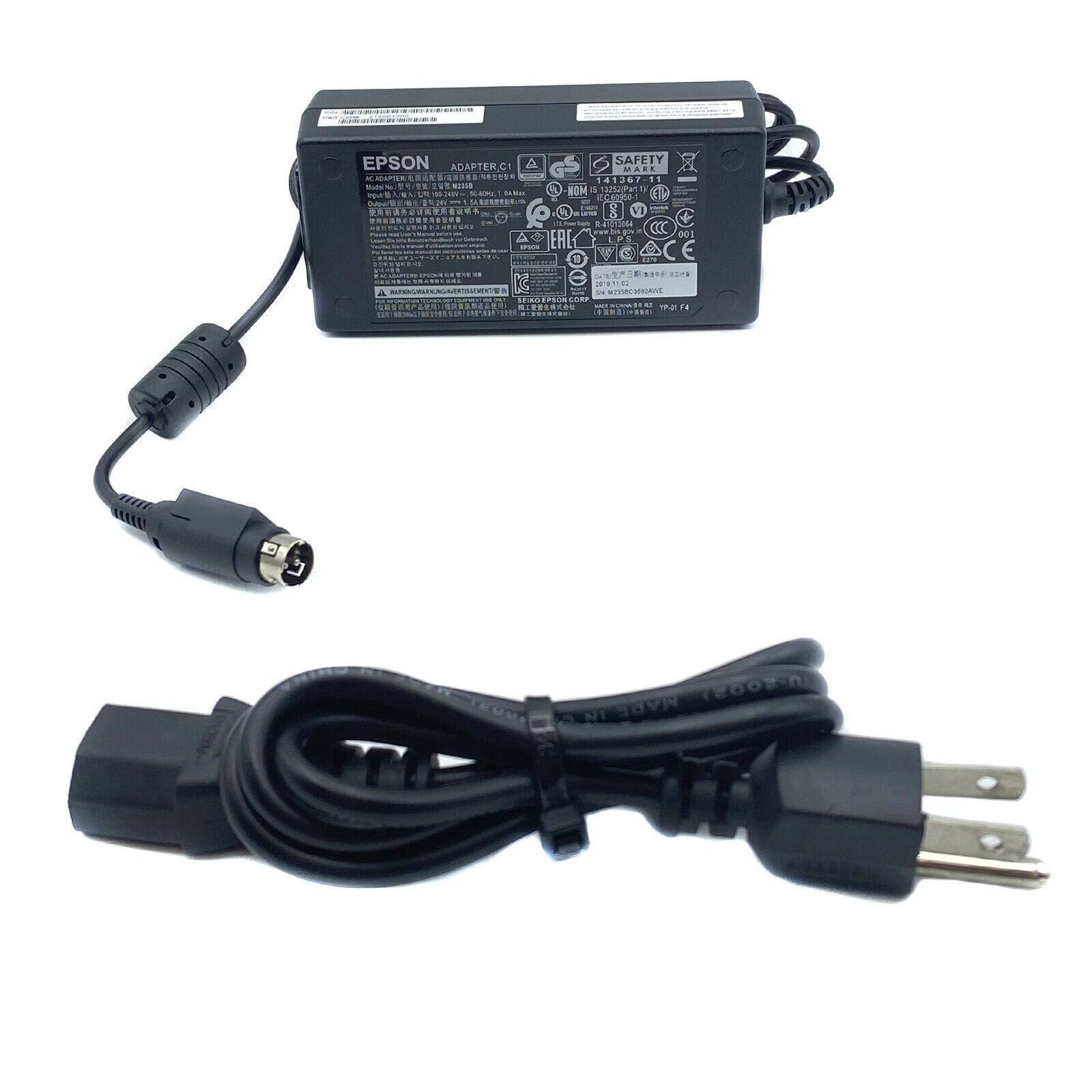 NEW Original Epson AC Adapter for TM-m30 TM-m30II POS Printer Power Supply