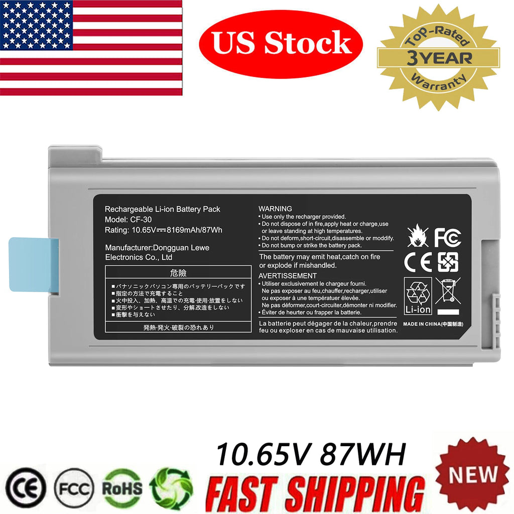 For Panasonic Toughbook CF-30 CF-31 CF-52 CF-53 CF-VZSU46AU CF-VZSU46U Battery