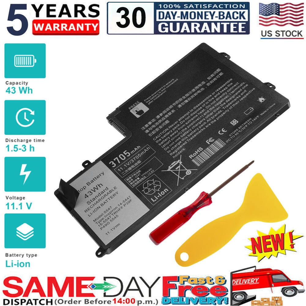 TRHFF Battery for Dell Inspiron 15-5547 5545 5548 Latitude 3450 3550 1V2F6 01V2F