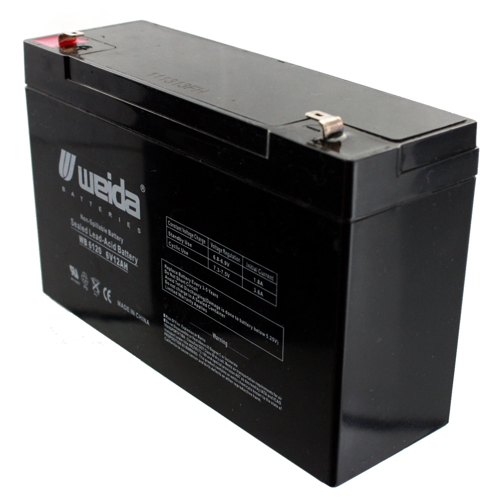 NEW 4pc 6V 12Ah SLA Battery WB6120F1 For UB6120, D5736, PS6100