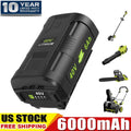 40V 6.0Ah Battery for Ryobi 40 Volt Lithium OP4050 OP40602 OP40261 OP4060 OP4030