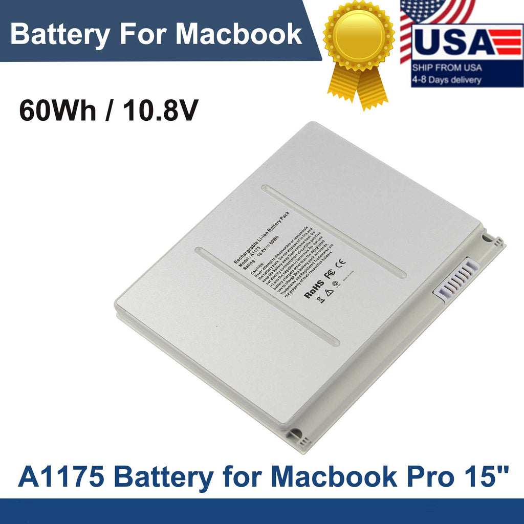 A1175 Battery for Macbook Pro 15" A1211 A1226 A1260 A1150 (2006-2008) 60Wh NEW