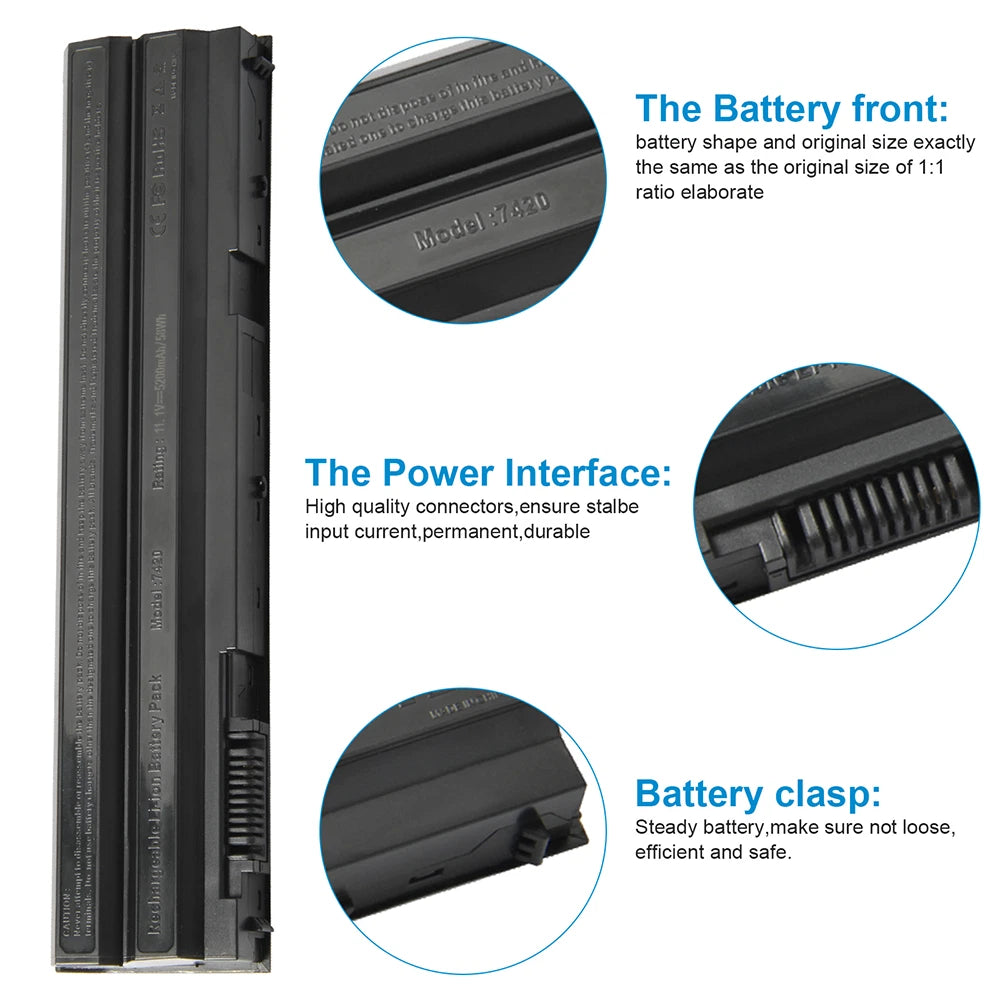 Battery for Dell Latitude T54FJ E6420 E6540 E6440 T54F3 N3X1D E5520 E6430 58Wh