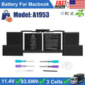 ?A1953 A1990 Battery for Apple MacBook Pro 15 inch Mid 2018 2019 EMC 3215 3359