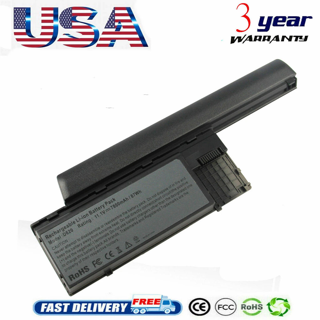 Battery for Dell Latitude D620 D630 D631 D640 M2300 TYPE PC764 TC030 - 58Wh/87Wh