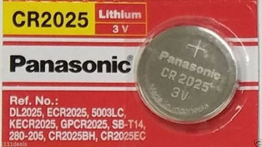 15 x Fresh PANASONIC CR 2025 CR2025 LITHIUM COIN CELL Battery Exp 2033