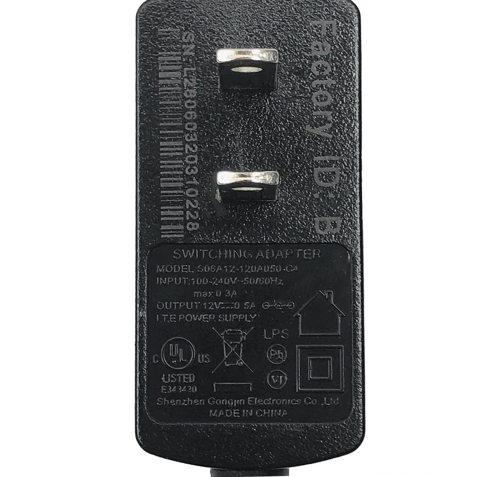 NEW Genuine I.T.E 6W S06A12-120A050-C4 Power Supply Switching AC Adapter 12V