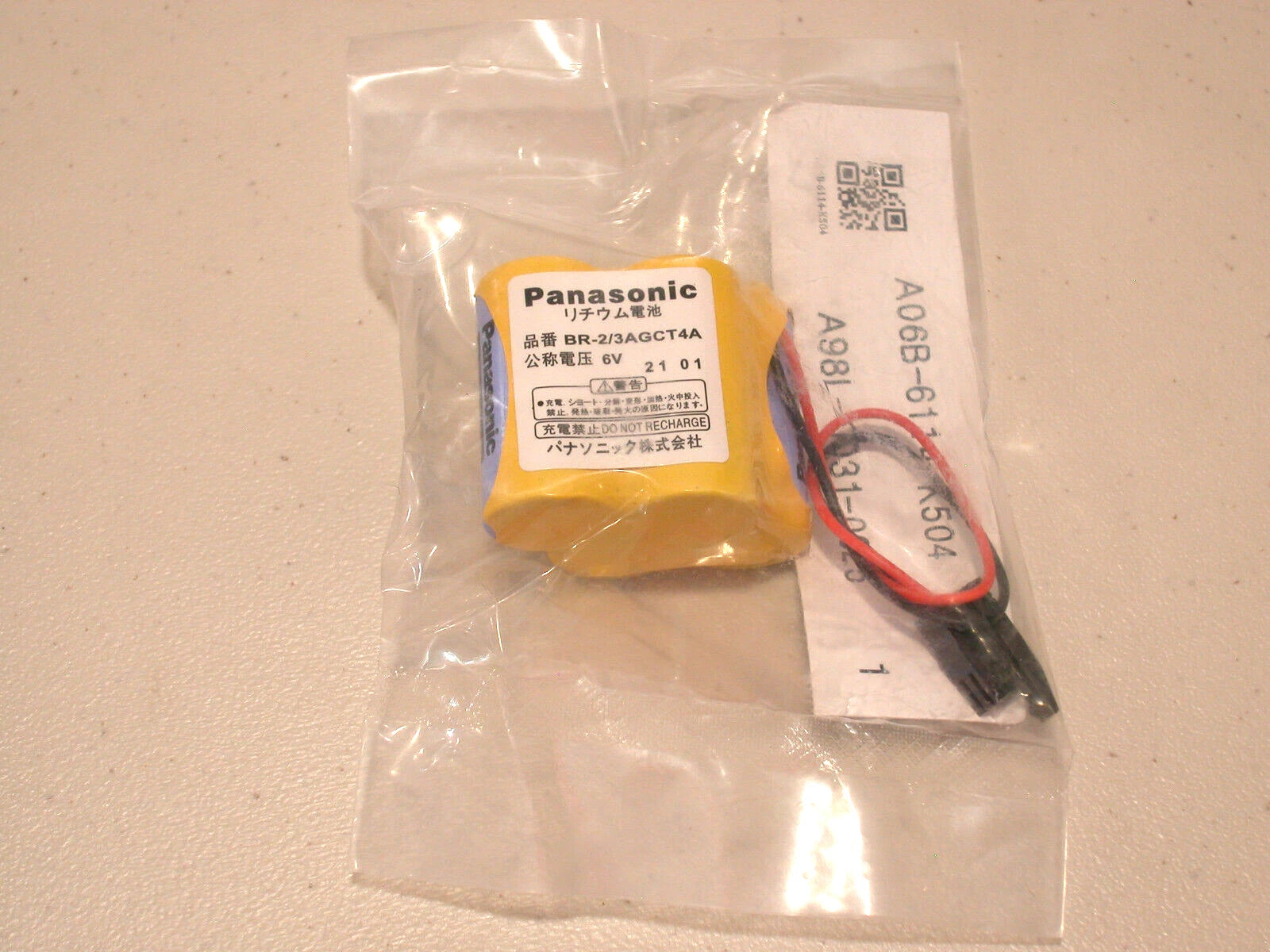Fanuc Battery A98L-0031-0025 A06B-6114-K504 BR-2/3AGCT4A Lithium 6V MFD. 07/2024