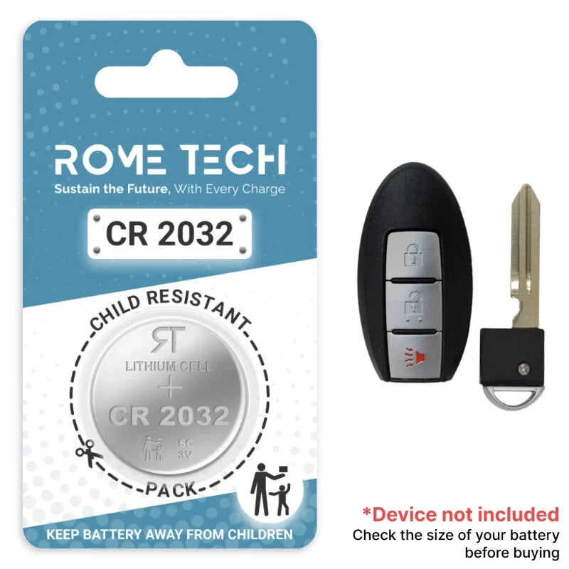 Key Fob Battery Replacement for Nissan 370Z 2018 2017 2016 2015 2014 2013 - 2009