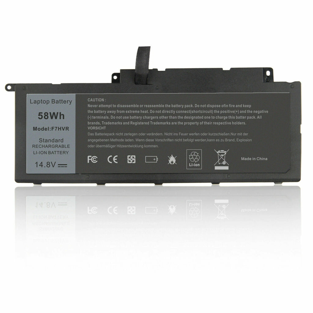 F7HVR Battery For Dell Inspiron 17 7000 7737 7746 14 15 15r 5545 58Wh PC