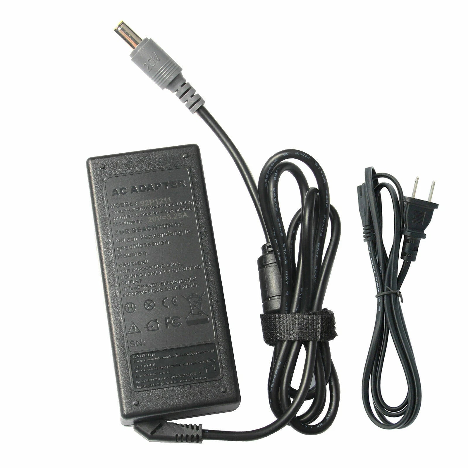 20V 3.25A 65W AC Adapter For IBM Lenovo ThinkPad Notebook Charger Power Supply