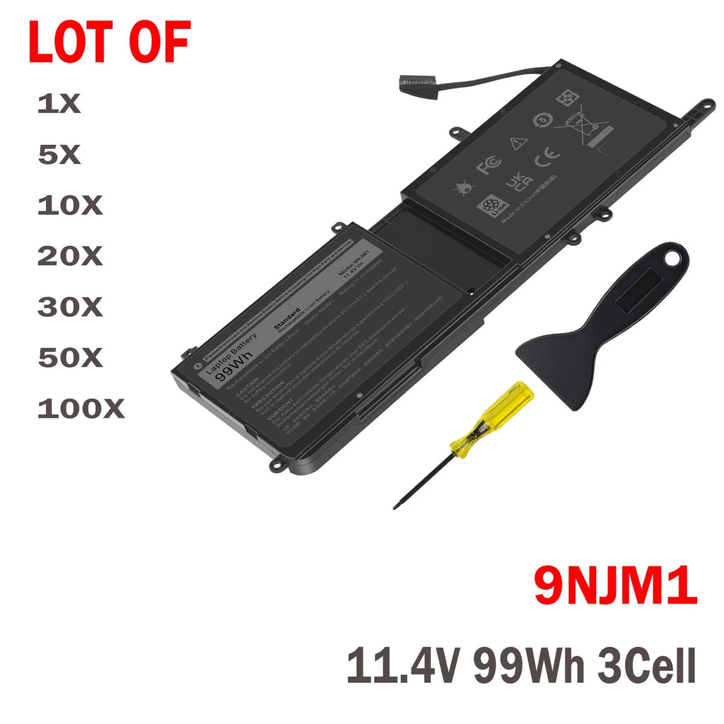 ??LOT 9NJM1 Battery For Dell Alienware 15 17 R3 R4 R5 44T2R 09NJM1 HF250 MG2YH