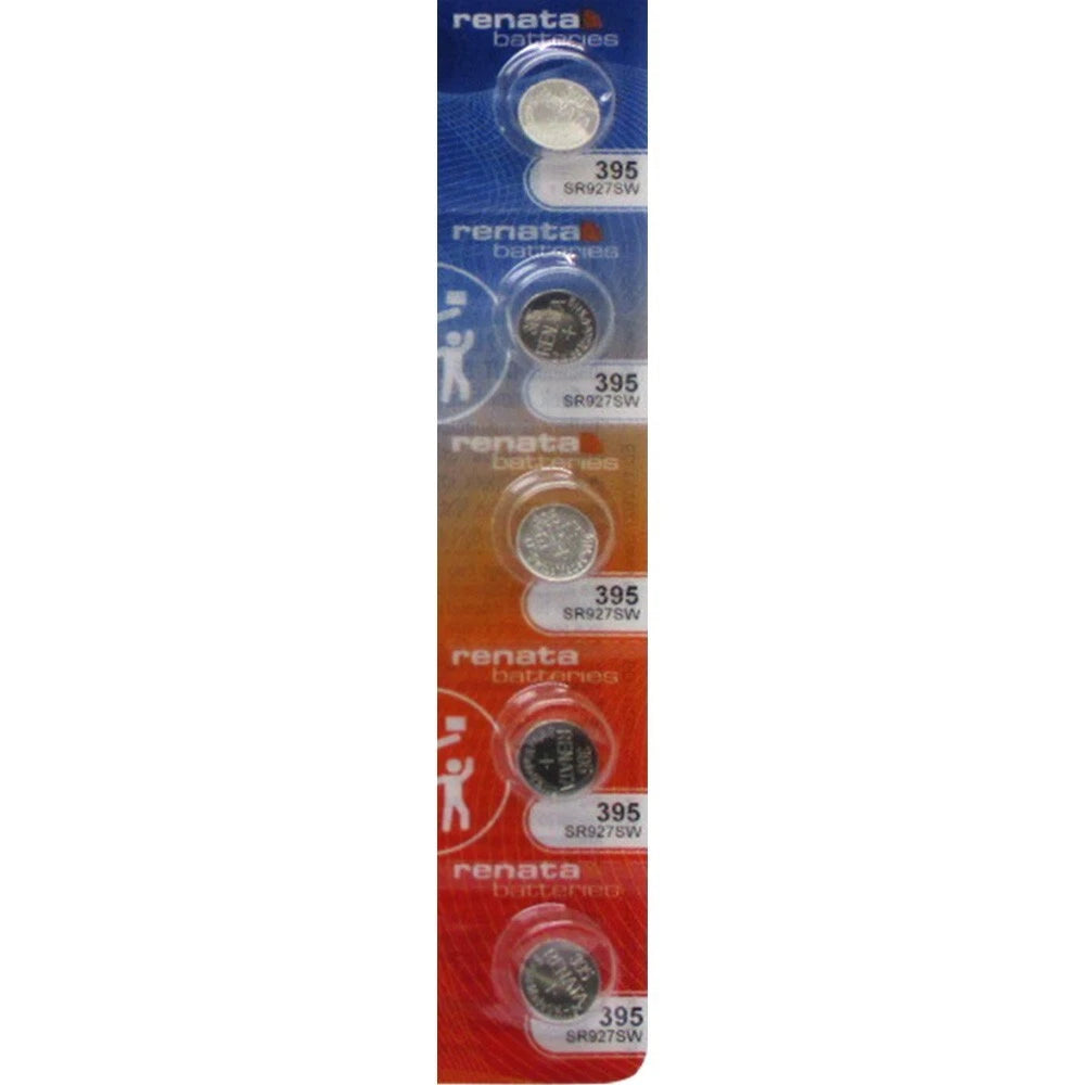 5 Renata 395 Watch and Calculator Batteries