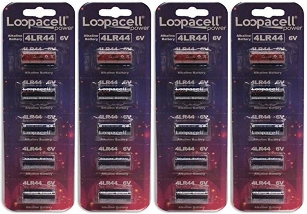 20 A544 4LR44 PX28A 476A GP476 K28L L1325 V28PX 6V Collar Batteries By LOOPACELL
