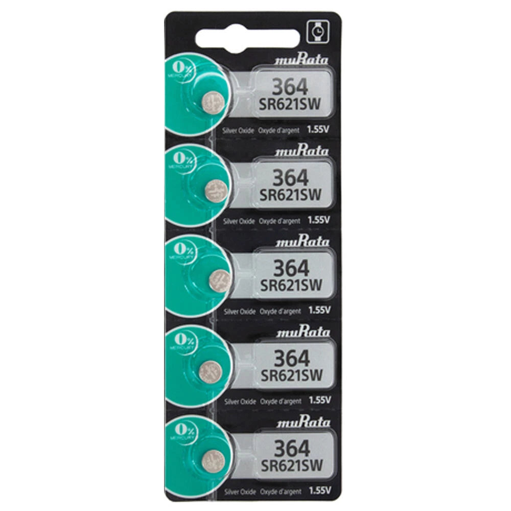 20 PCS Murata Replaces Sony 364 WATCH BATTERIES SR621SW SR621W