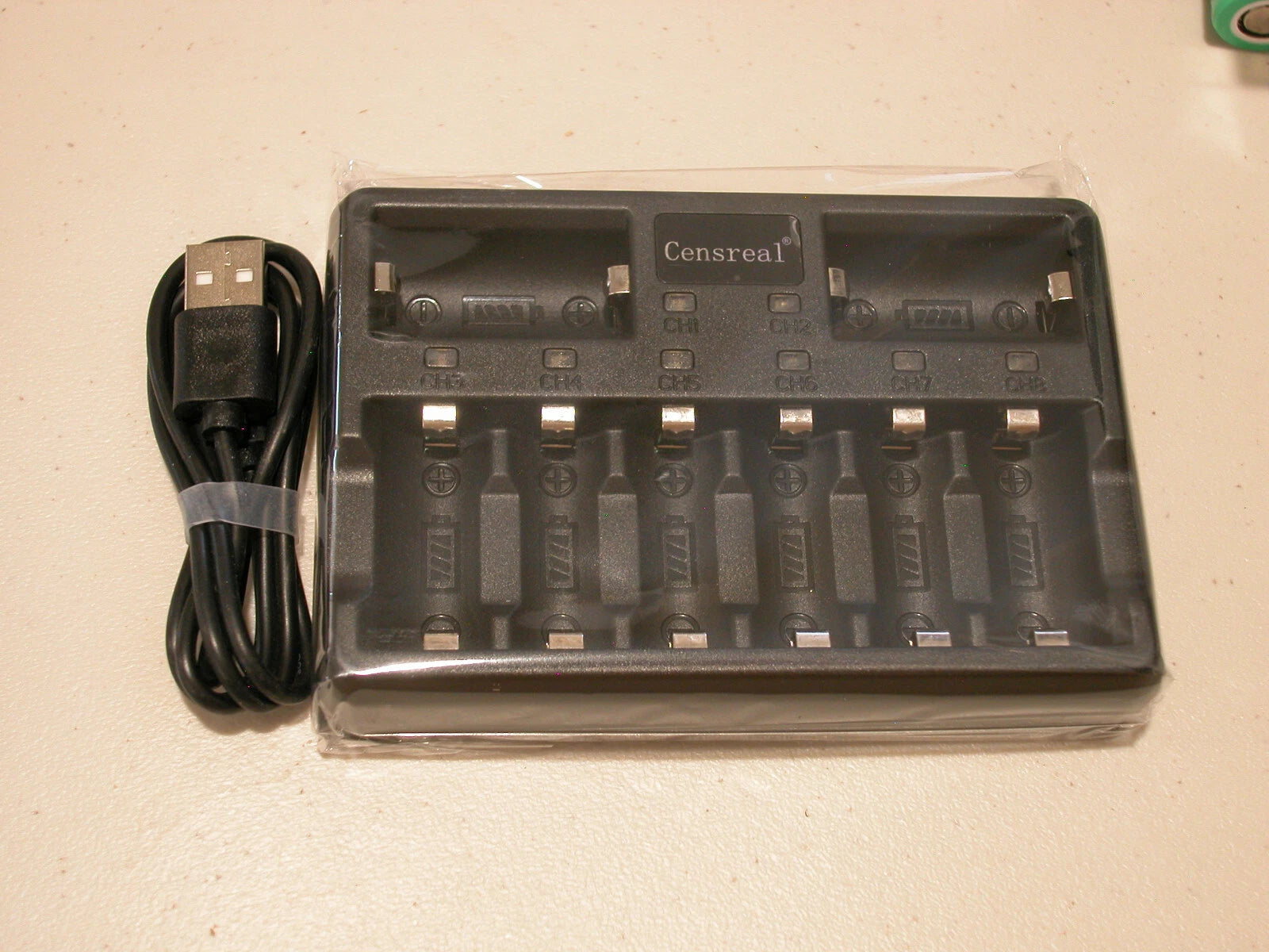 8 Bay USB Battery Charger for 3.7v RCR123A 16340 RECHARGEABLE Arlo Tenergy