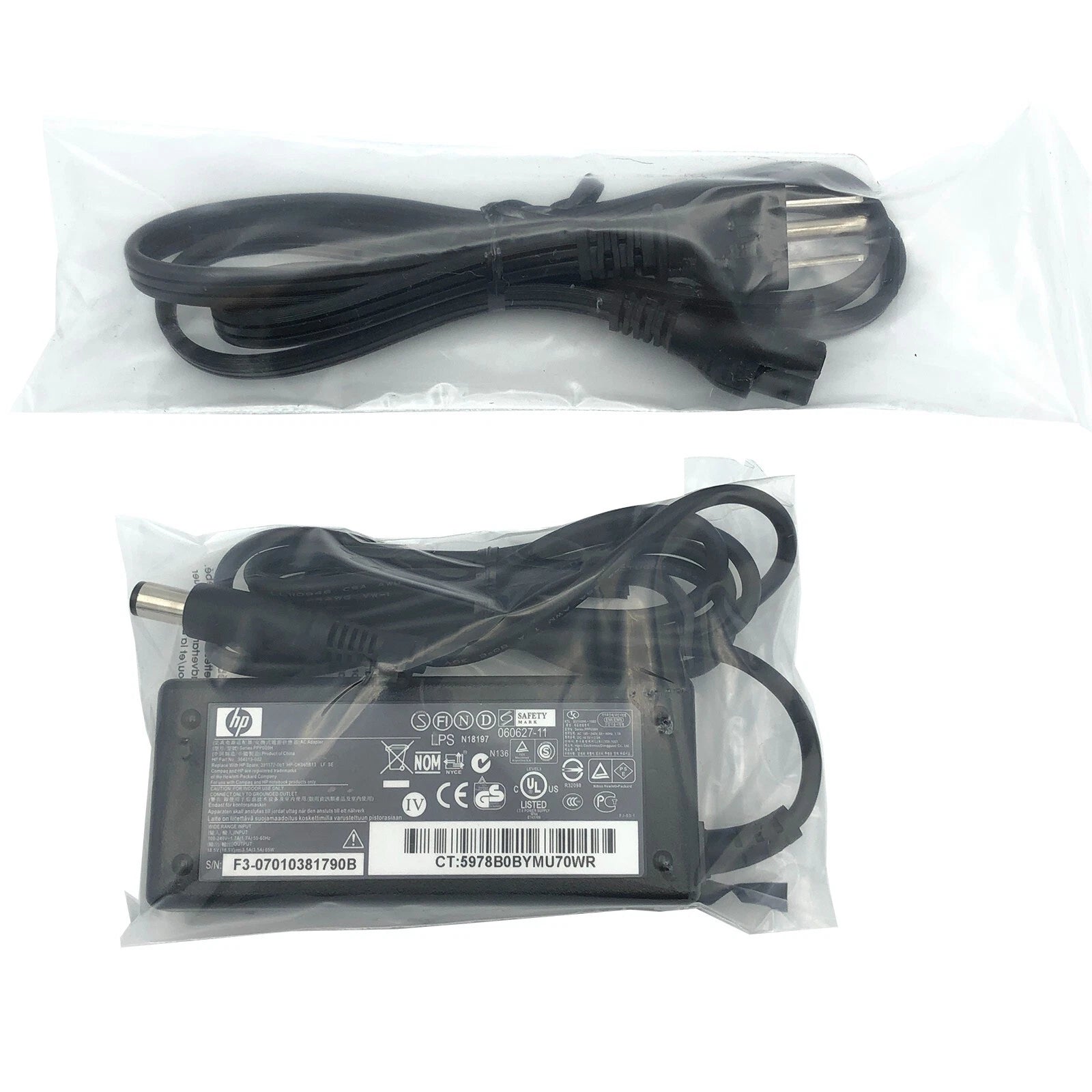 NEW Genuine 65W HP AC/DC Adapter 18.5V 3.5A - PPP009S PA-1650-32HT 609939-001