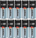 10 Energizer Alkaline N 1.5-Volt Batteries E90, LR1, MN9100, 910A, Exp 2022