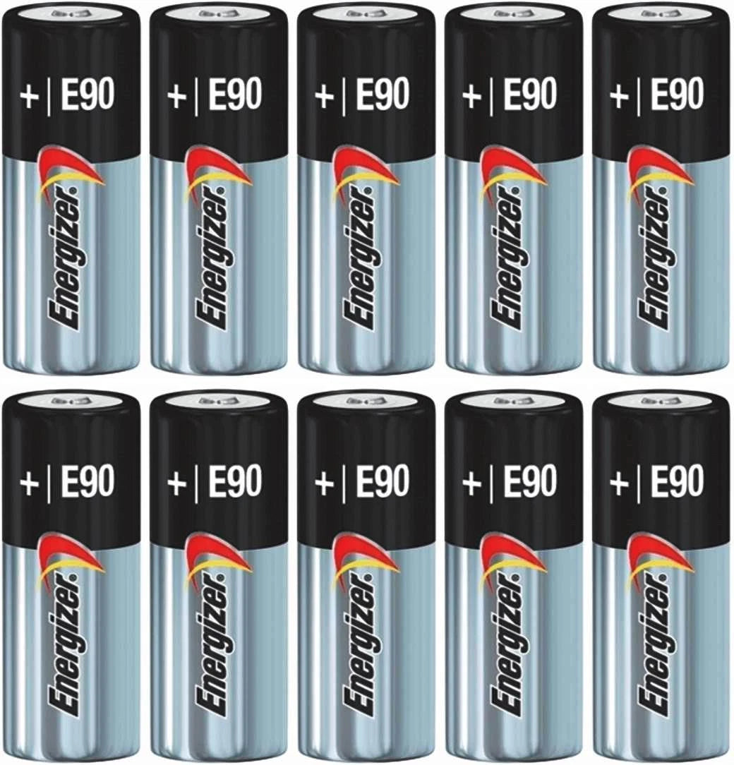 10 Energizer Alkaline N 1.5-Volt Batteries E90, LR1, MN9100, 910A, Exp 2022
