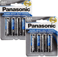 8x Panasonic AAA 1.5V Batteries Heavy Duty Power Carbon Zinc Triple A -Exp. 2026