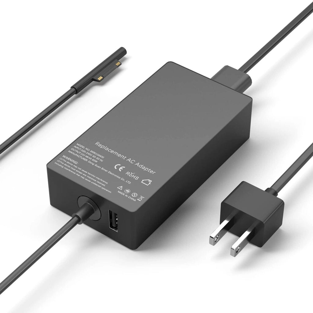 For Microsoft Surface Pro 3 4 5 6, Go Book Power Adapter Charger 44W 1800 1769