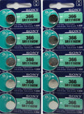 Sony 366 (SR1116SW) Silver Oxide Batteries x 10