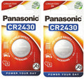 2 Pcs Panasonic CR2430 2430 3v Lithium Coin Cell Battery