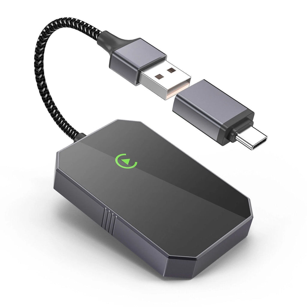 ??Wireless Apple Carplay 2in1 Android Auto Adapter Plug&Play USB Dongle 2026 NEW