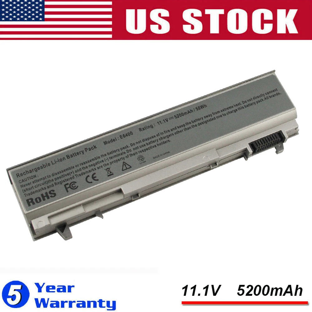Laptop Battery For Dell Latitude E6400 E6410 E6500 E6510 PT434 W1193 4M529 PC