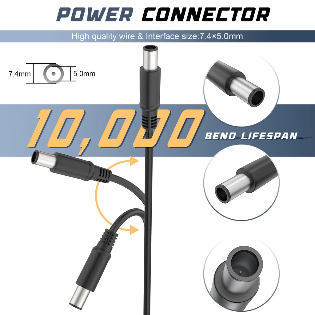 AC Adapter Charger For Dell Latitude E5250 E5430 E5440 E5450 E5530 Power Supply