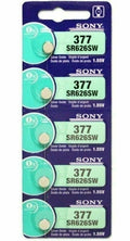5 New SONY 377 SR626SW SR66 377 1.55V Silver Oxide Watch Battery - USA Seller