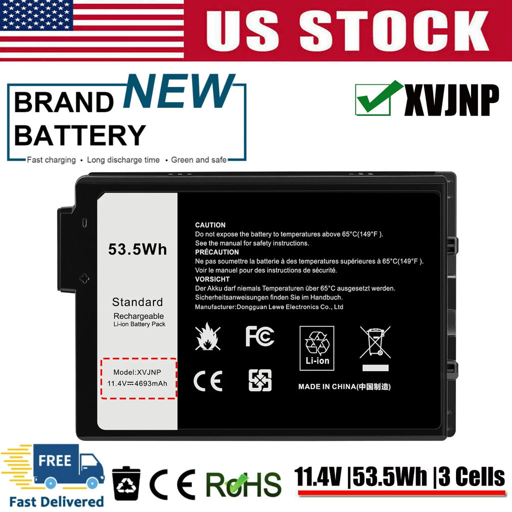 ?XVJNP Battery For Dell Latitude 5430 7330 Rugged Extreme 6JRCP 451-BCWQ M0TN3