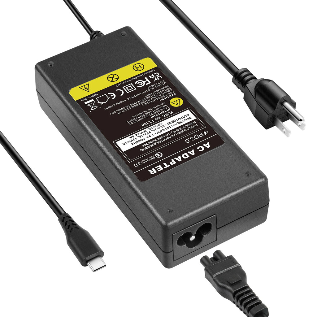 90W USB-C Type-C AC Adapter Charger For Dell Lenovo Thinkpad Yoga ASUS ZenBook
