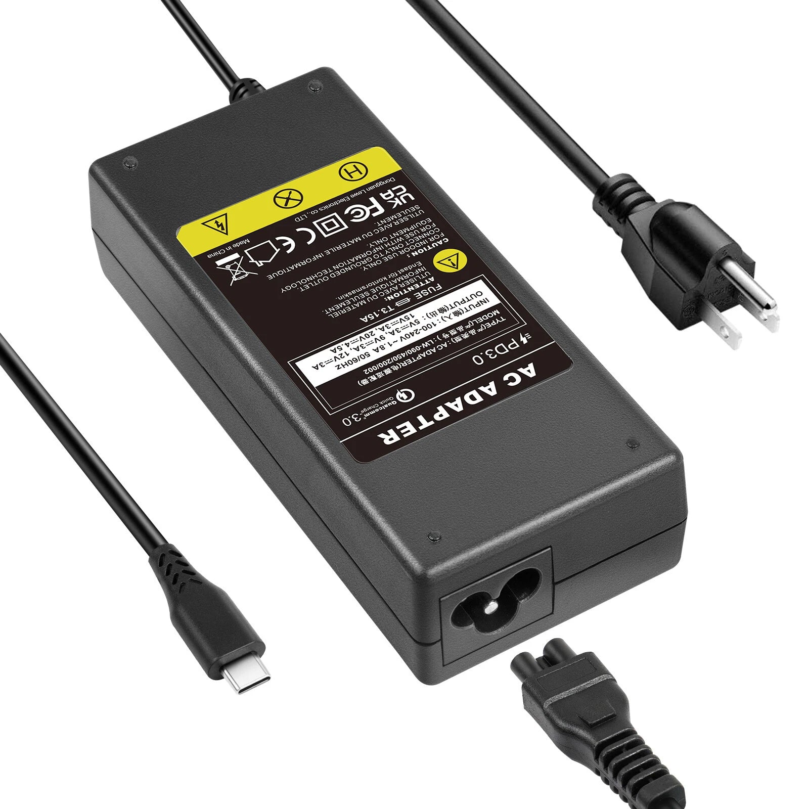 90W USB-C Type-C AC Adapter Charger For Dell Lenovo Thinkpad Yoga ASUS ZenBook