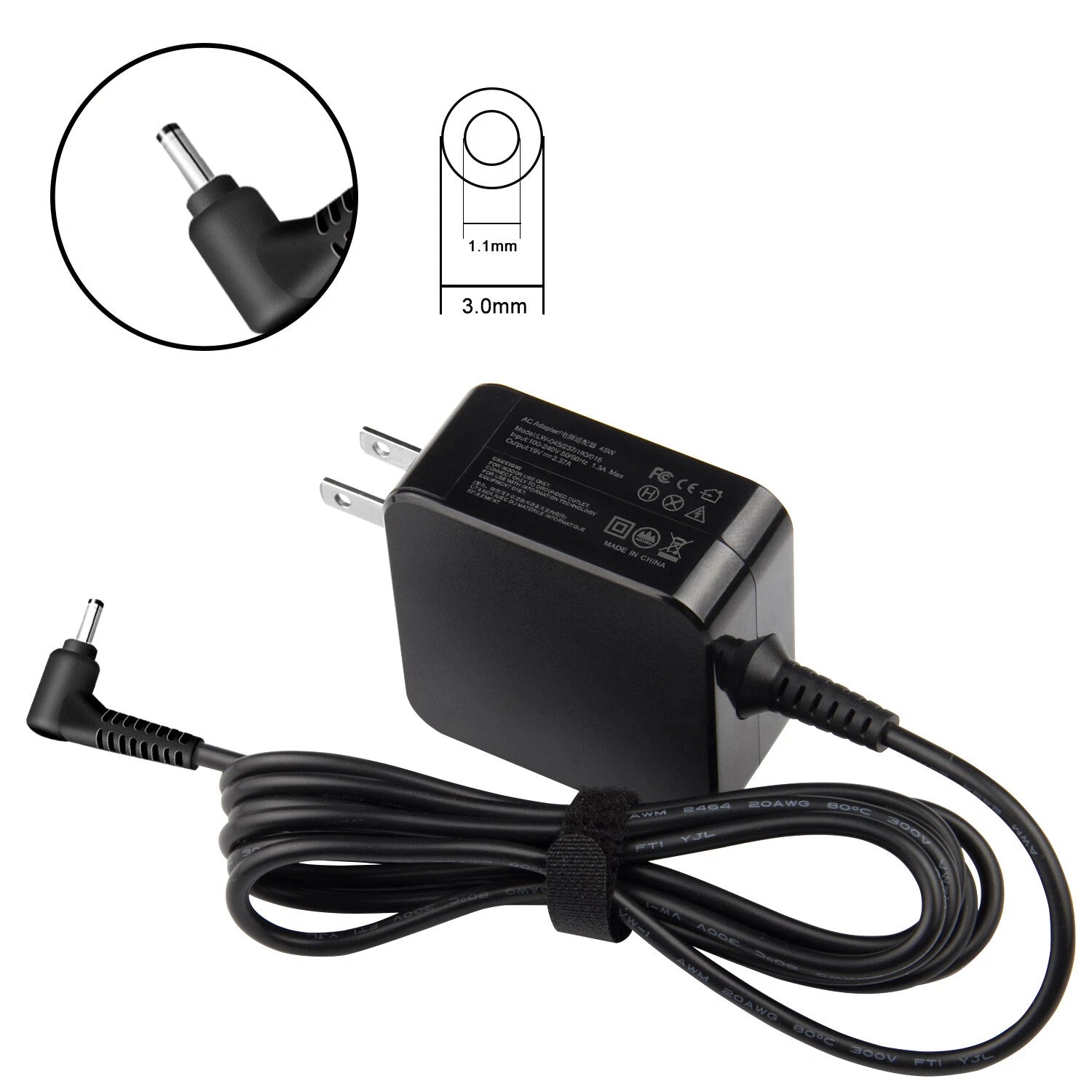 45W AC Adapter Charger for Acer A13-045N2A A11-065N1A Pa-1450-26 Power Supply