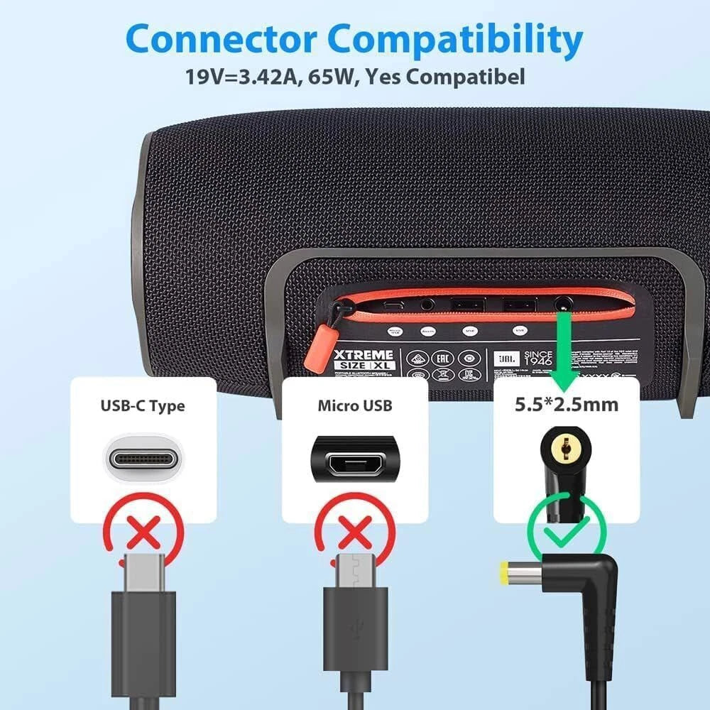 For JBL Xtreme Extreme 1, 2 Bluetooth Wireless Speaker Charger Power Supply Cord
