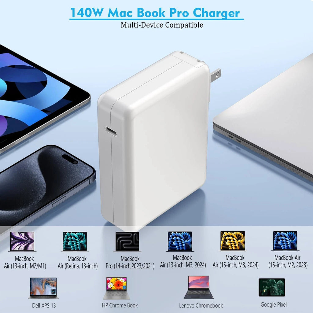Macbook Pro Charge 140w Fast Mac book Air/Pro Charger USB-C Power Cord 96W Watts