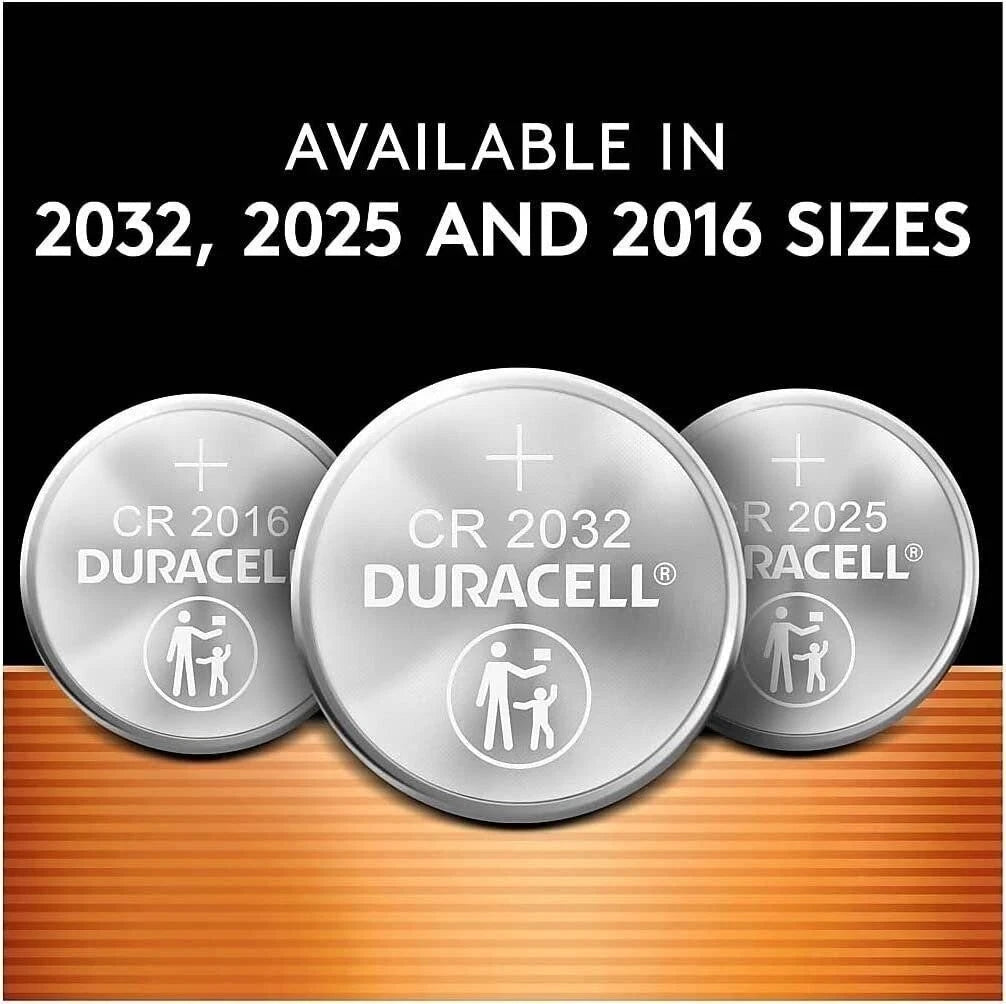 Duracell Duralock DL 2032 225mAh 3V Lithium Coin Cell Battery [Set of 6] or...