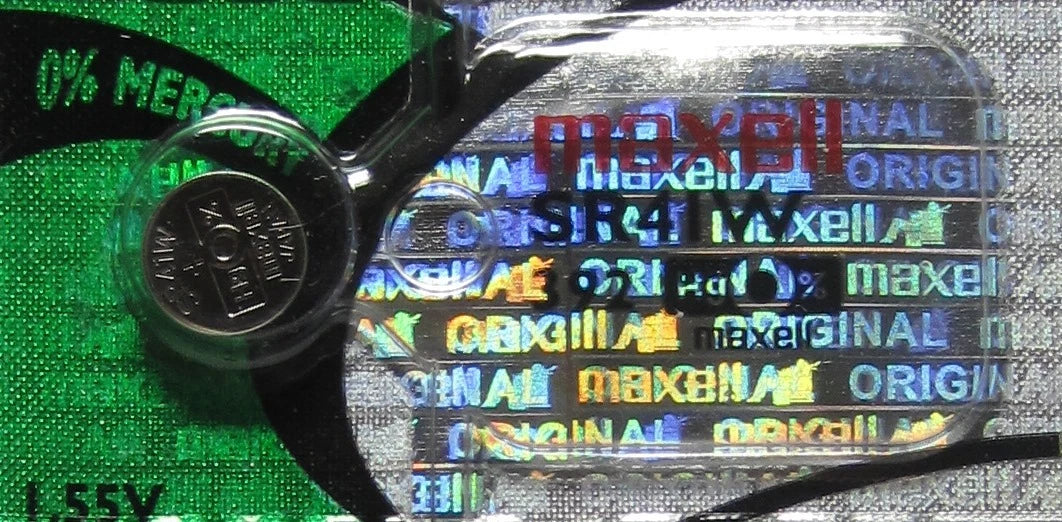 1 Pc Maxell 392 SR41W AG3 Silver Oxide Batteries