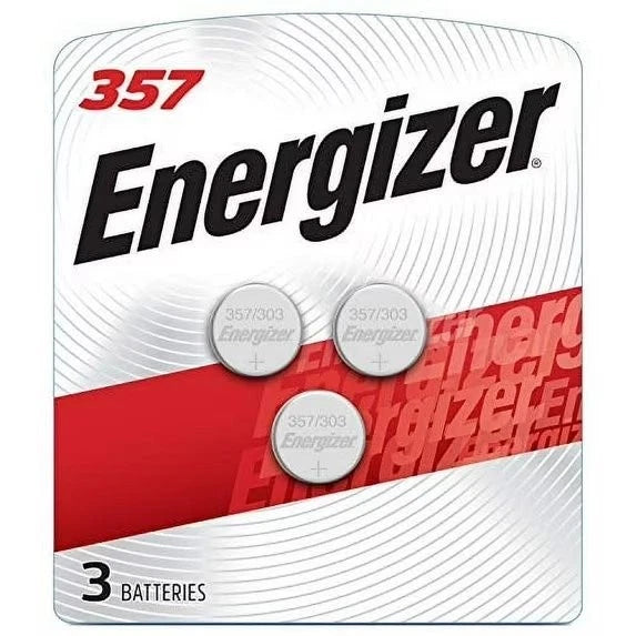 Energizer 357 1.55V Silver Oxide 0% Mercury Batteries 6 Pack