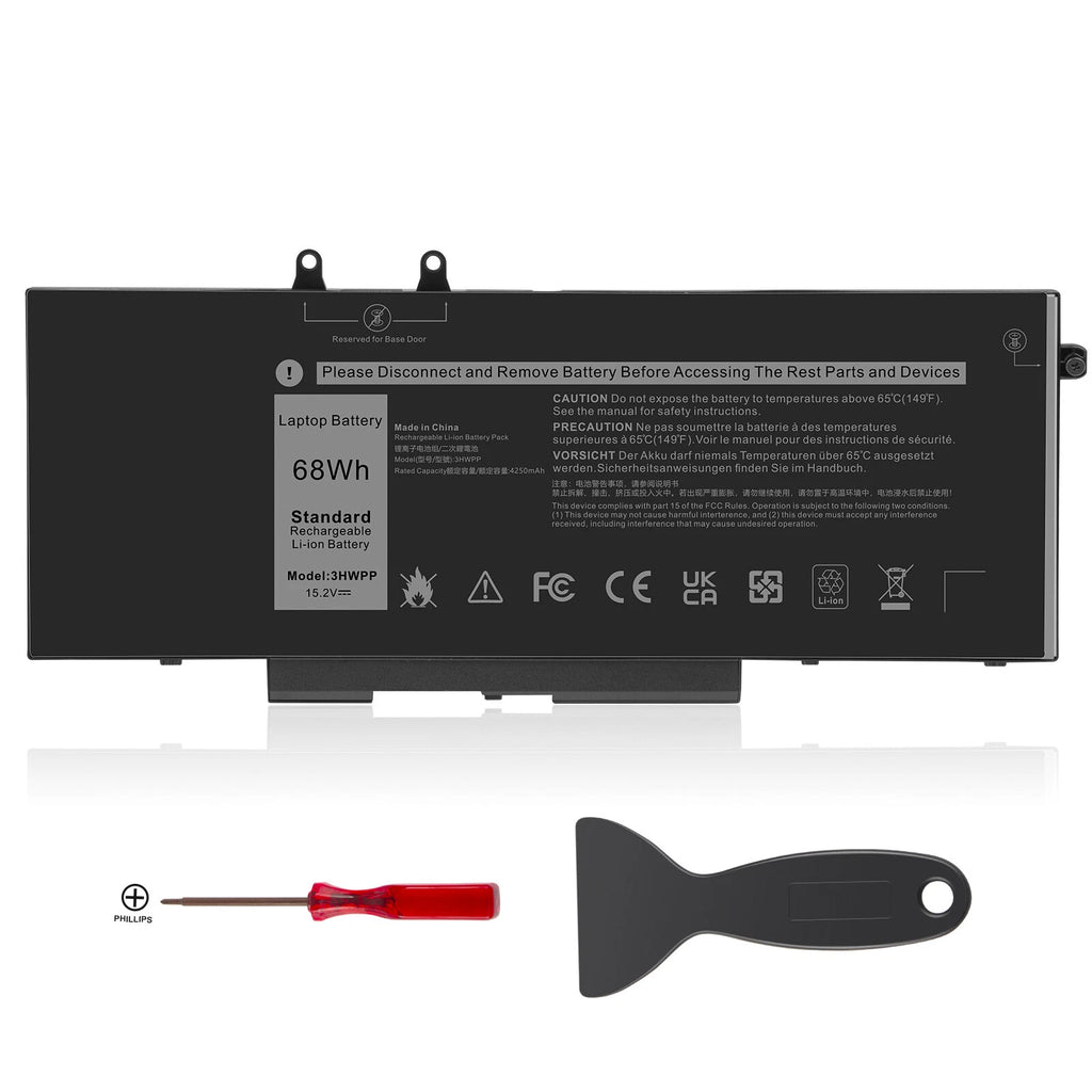 68Wh 3HWPP Battery For Dell Latitude 14 5410 E5410 15 5510 E5510 Series