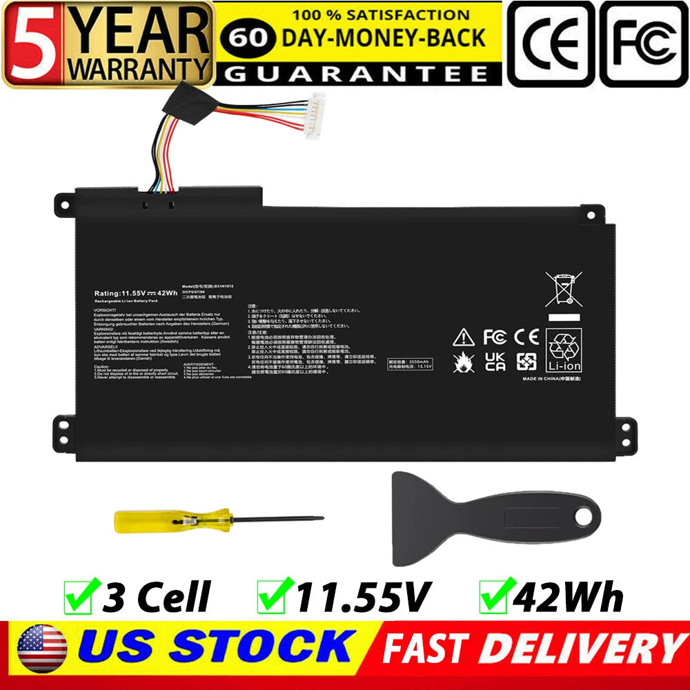 battery For Asus E410K E410KA E410KA E410M E410MA E510 E510M E510MA F414