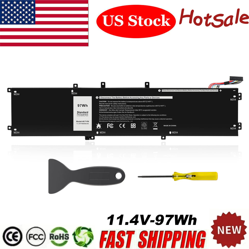 97Wh 4K1VM Battery for Dell G7 17 7700 Series W62W6 9TM7D XYCW0 V0GMT NCC3D