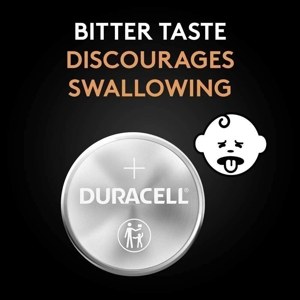 Duracell - 2032 3V Lithium Coin Battery - with Bitter Coating - 6 count