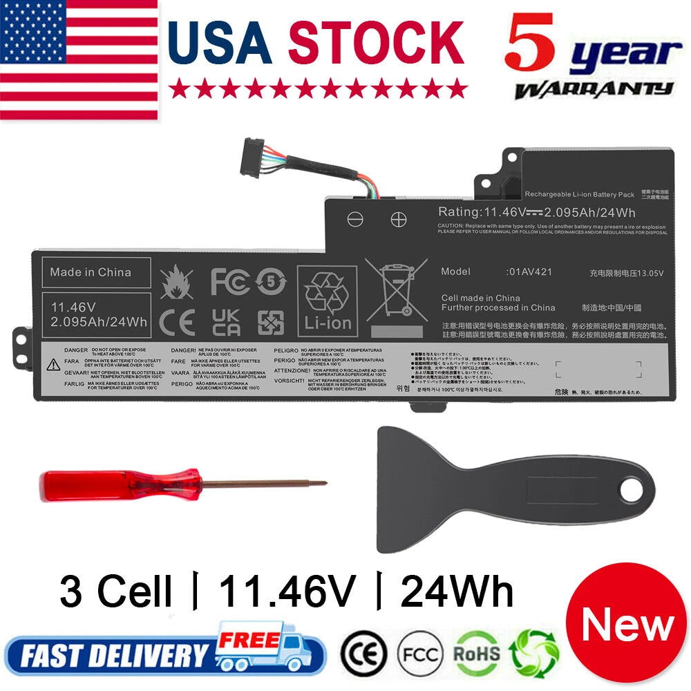 01AV419, 01AV420, 01AV421, 01AV489 For Lenovo T470 T480 internal battery